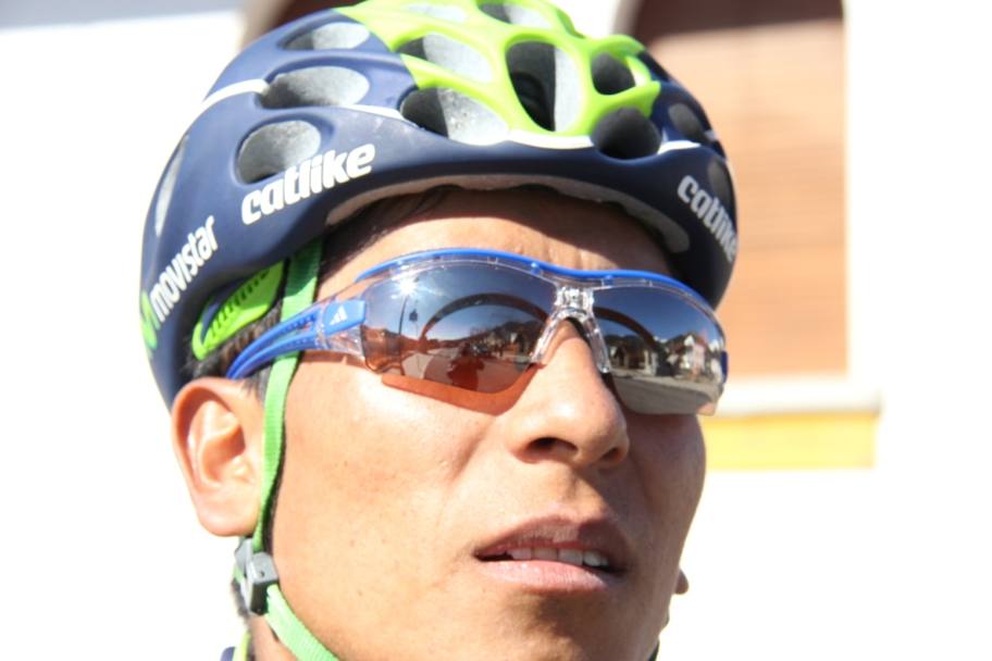 Visita di Nairo Quintana allo Zoncolan che sar il traguardo della 20esima e penultima tappa del Giro. Il colombiano della Movistar ha affrontato il versante di Ovaro e ha potuto percorrere in bici soltanto i primi quattro chilometri, perch attualmente il resto della strada  chiusa per neve. Petrussi